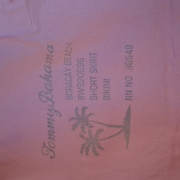 NWT Tommy Bahama Boracay Beach Pink Soft Denim Skirt, Size 12 - Picture 9 of 9